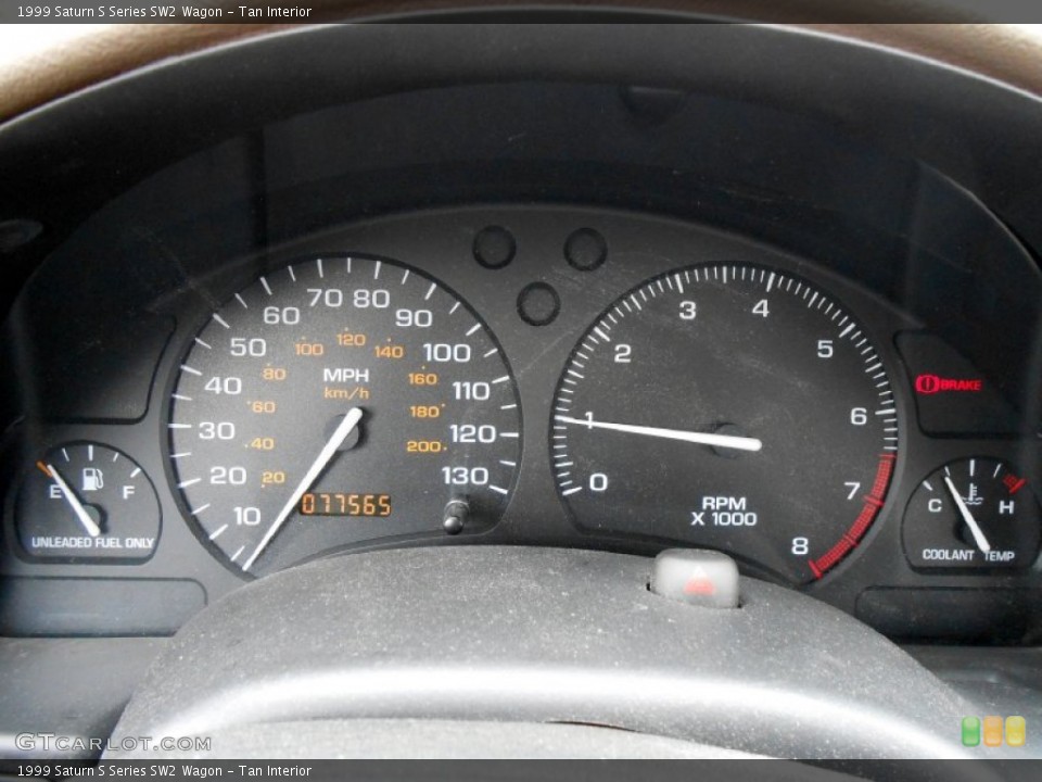 Tan Interior Gauges for the 1999 Saturn S Series SW2 Wagon #73034097