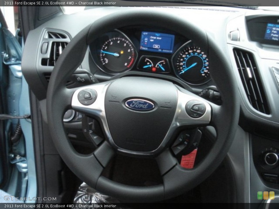 Charcoal Black Interior Steering Wheel for the 2013 Ford Escape SE 2.0L EcoBoost 4WD #73034248