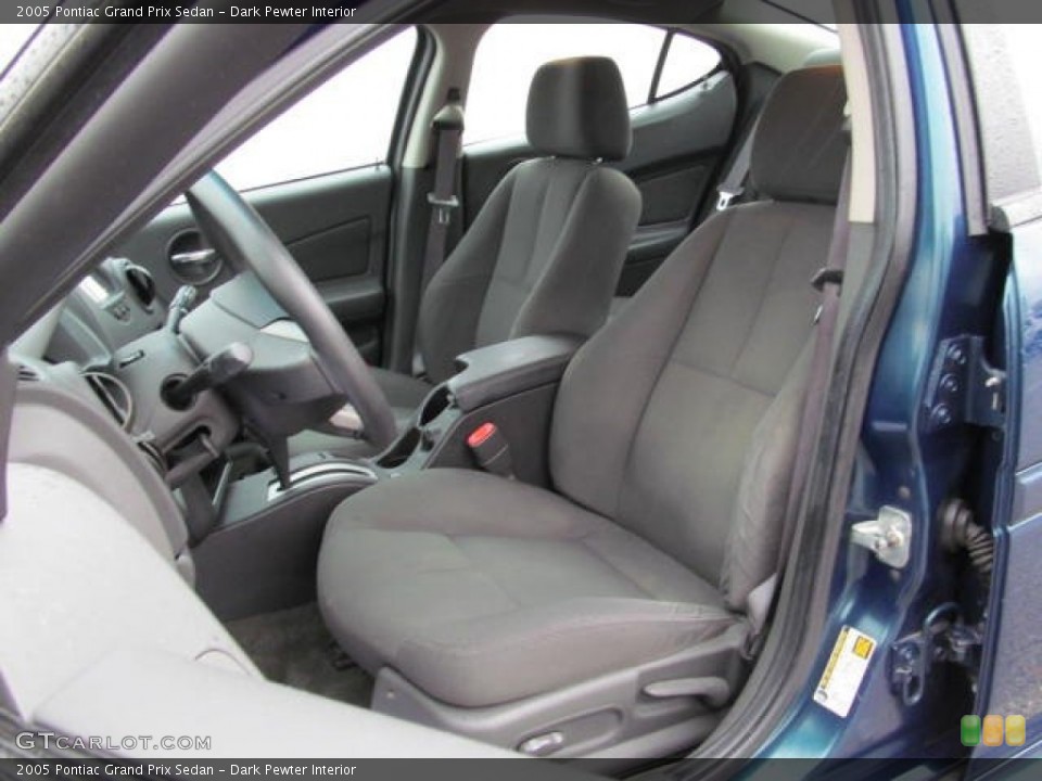 Dark Pewter Interior Front Seat for the 2005 Pontiac Grand Prix Sedan #73034755