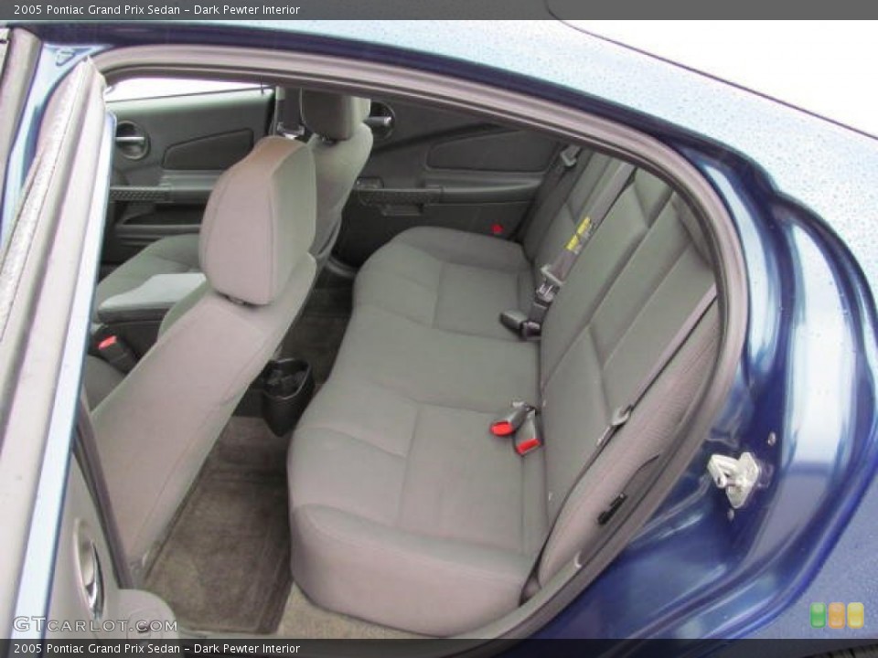 Dark Pewter Interior Rear Seat for the 2005 Pontiac Grand Prix Sedan #73034776