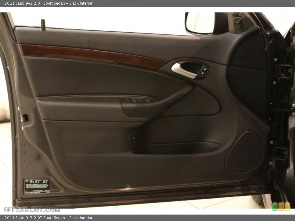 Black Interior Door Panel for the 2011 Saab 9-3 2.0T Sport Sedan #73035167