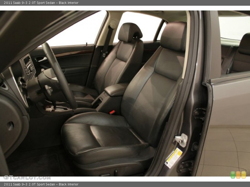 Black Interior Front Seat for the 2011 Saab 9-3 2.0T Sport Sedan #73035208