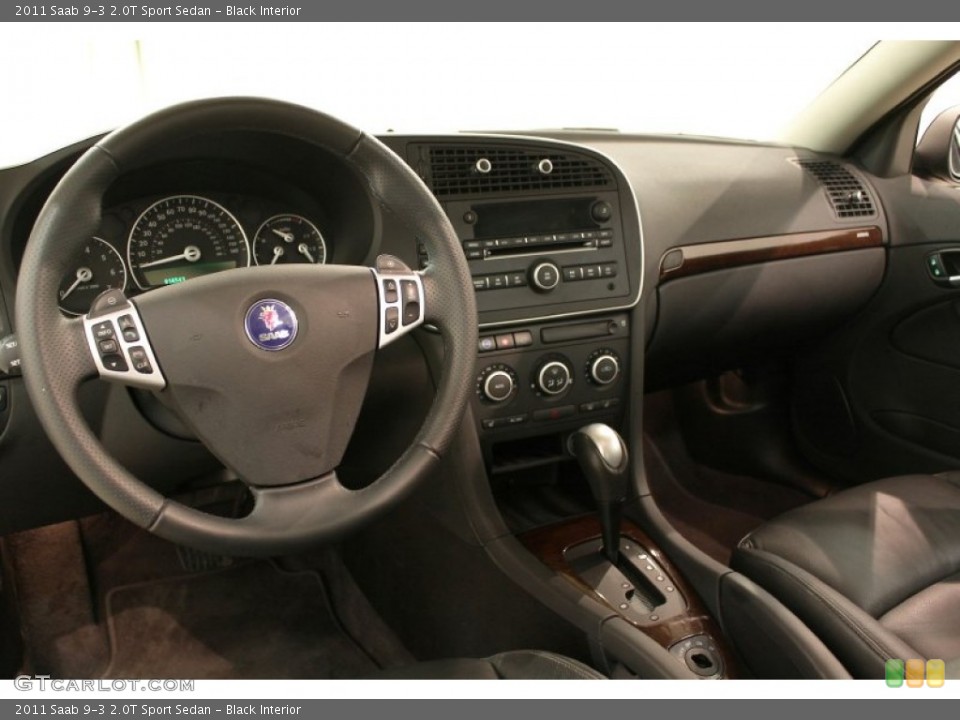 Black Interior Dashboard for the 2011 Saab 9-3 2.0T Sport Sedan #73035239