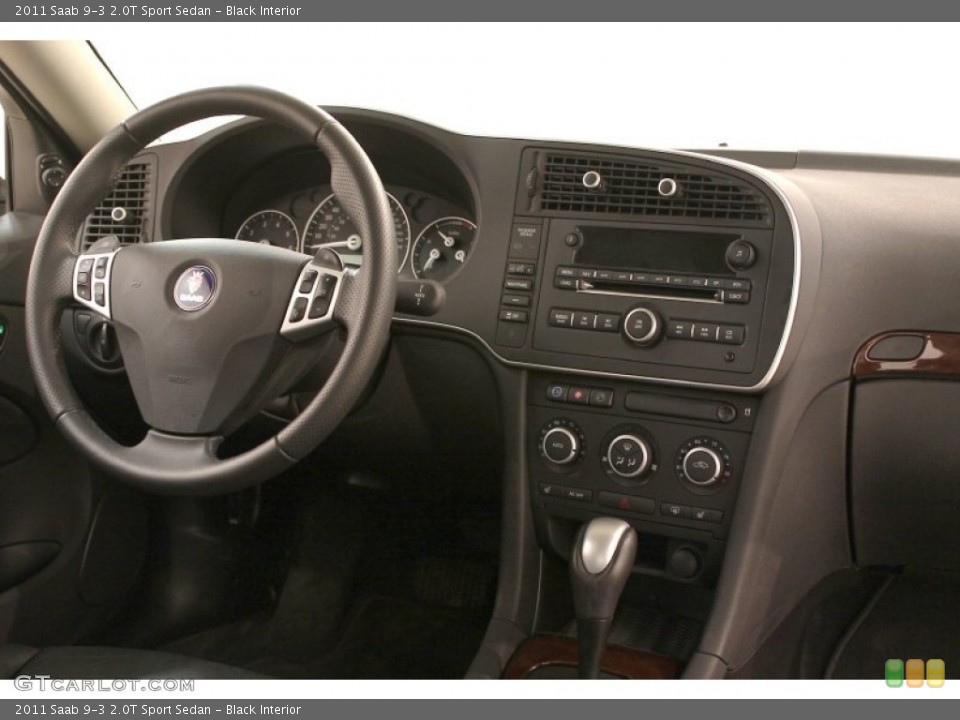Black Interior Dashboard for the 2011 Saab 9-3 2.0T Sport Sedan #73035415