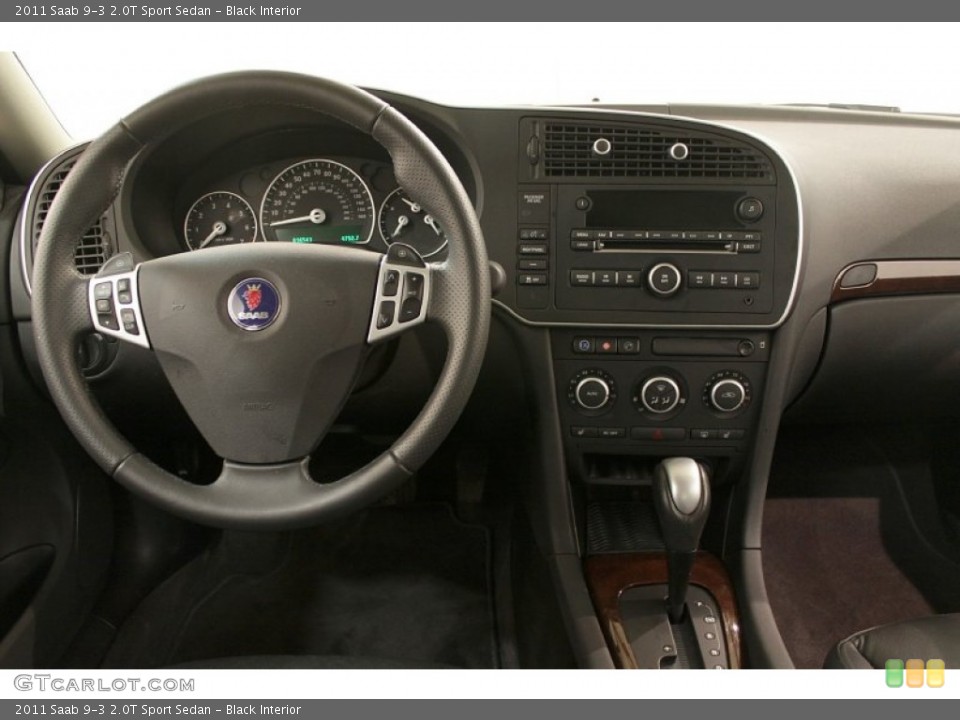Black Interior Dashboard for the 2011 Saab 9-3 2.0T Sport Sedan #73035539