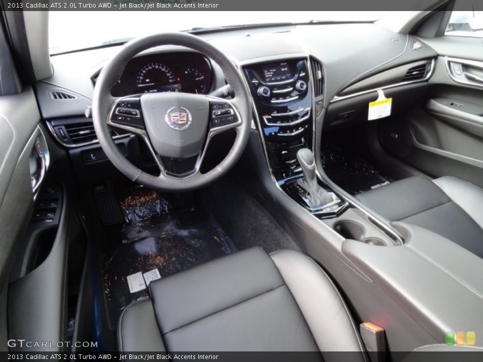 Jet Black/Jet Black Accents Interior Prime Interior for the 2013 Cadillac ATS 2.0L Turbo AWD #73036213