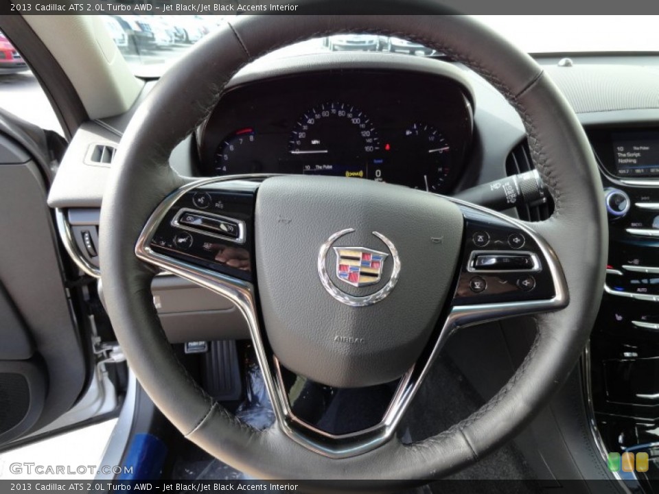 Jet Black/Jet Black Accents Interior Steering Wheel for the 2013 Cadillac ATS 2.0L Turbo AWD #73036309