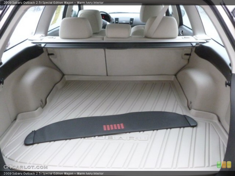 Warm Ivory Interior Trunk for the 2009 Subaru Outback 2.5i Special Edition Wagon #73036897