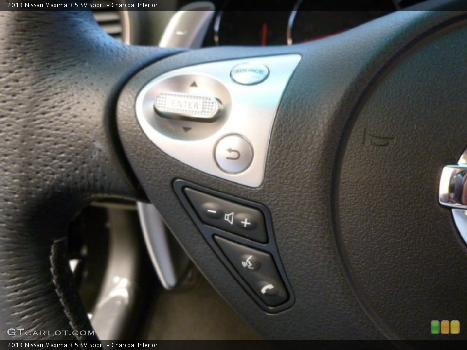 Charcoal Interior Controls for the 2013 Nissan Maxima 3.5 SV Sport #73038125