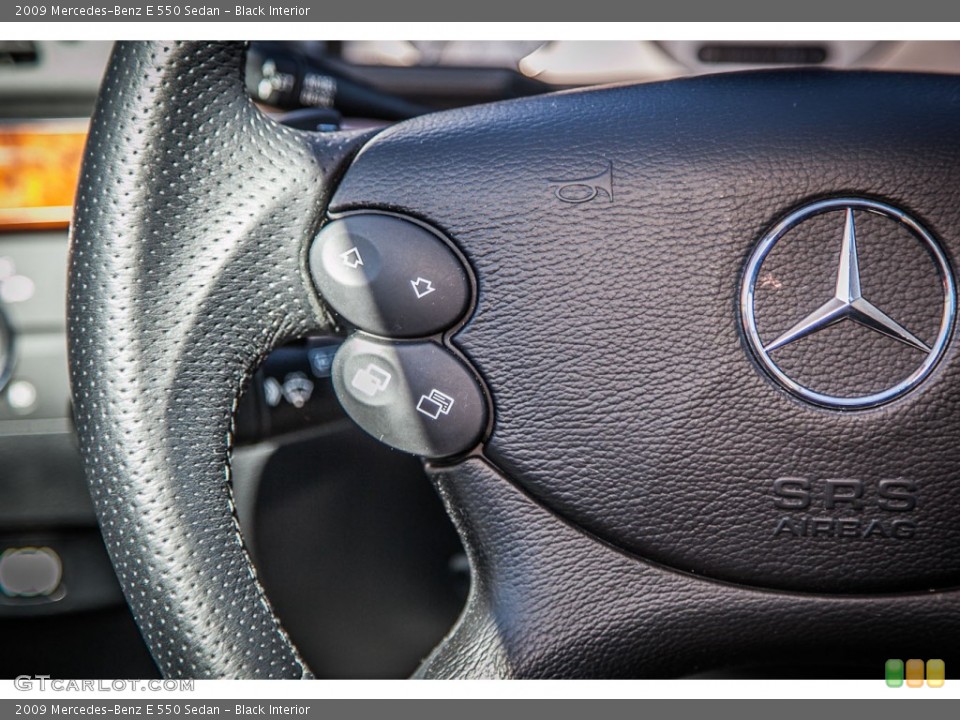 Black Interior Controls for the 2009 Mercedes-Benz E 550 Sedan #73039741