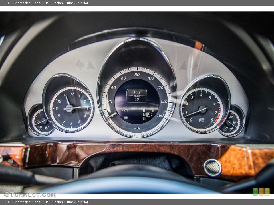 Black Interior Gauges for the 2013 Mercedes-Benz E 350 Sedan #73040503