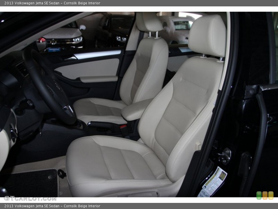 Cornsilk Beige Interior Front Seat for the 2013 Volkswagen Jetta SE Sedan #73040740