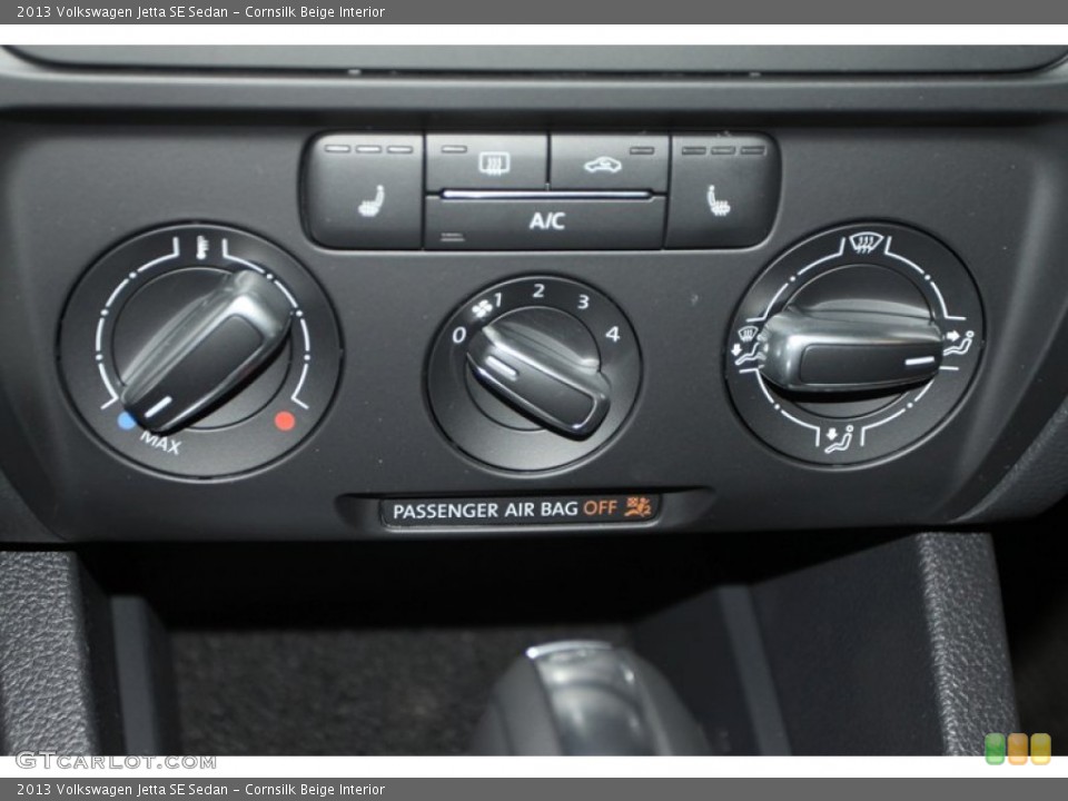 Cornsilk Beige Interior Controls for the 2013 Volkswagen Jetta SE Sedan #73040821
