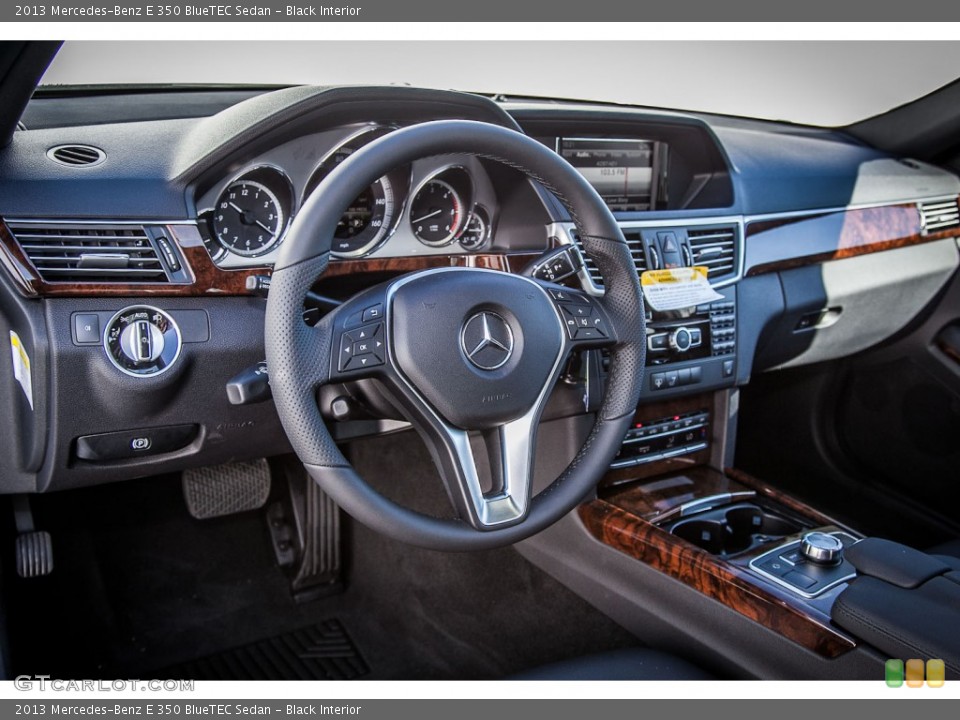 Black Interior Dashboard for the 2013 Mercedes-Benz E 350 BlueTEC Sedan #73040914