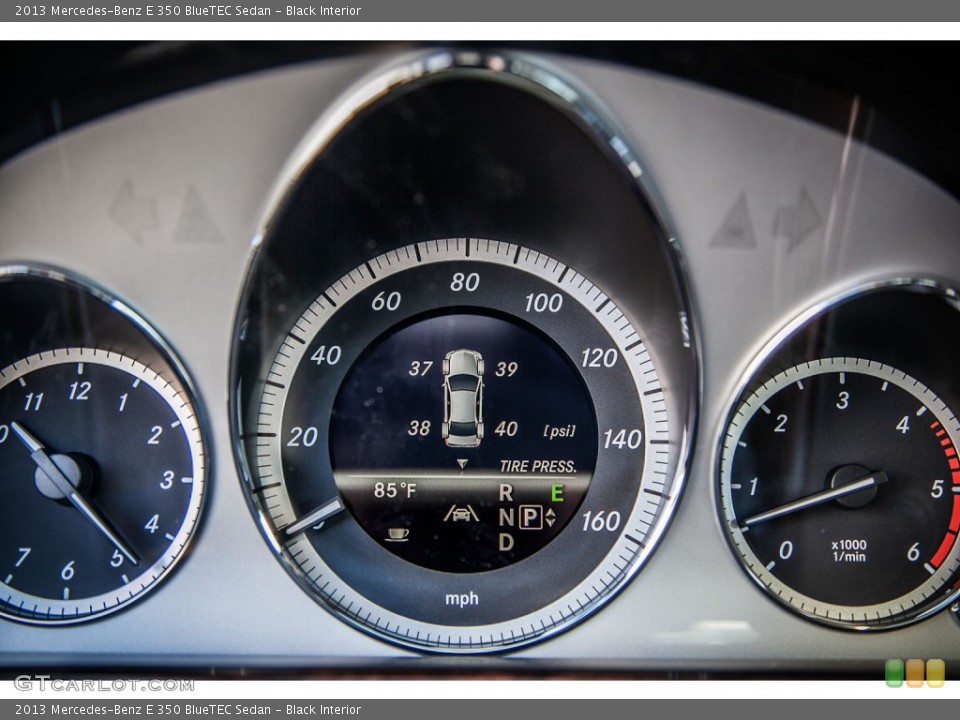 Black Interior Gauges for the 2013 Mercedes-Benz E 350 BlueTEC Sedan #73040941