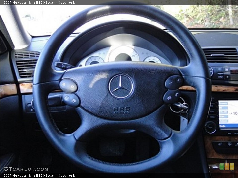 Black Interior Steering Wheel for the 2007 Mercedes-Benz E 350 Sedan #73041058