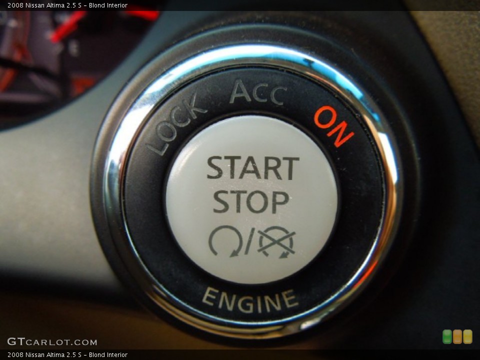 Blond Interior Controls for the 2008 Nissan Altima 2.5 S #73041511