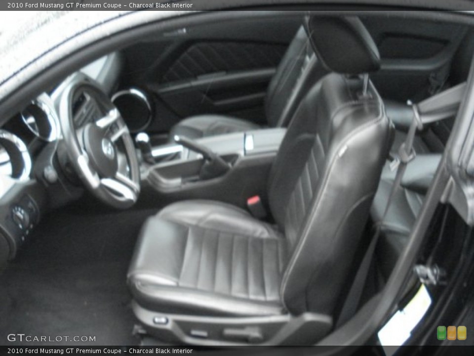 Charcoal Black Interior Front Seat for the 2010 Ford Mustang GT Premium Coupe #73042768