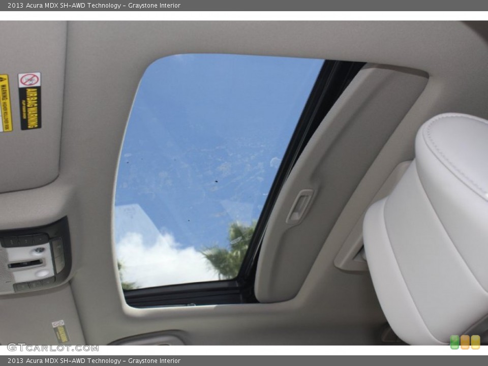 Graystone Interior Sunroof for the 2013 Acura MDX SH-AWD Technology #73044481