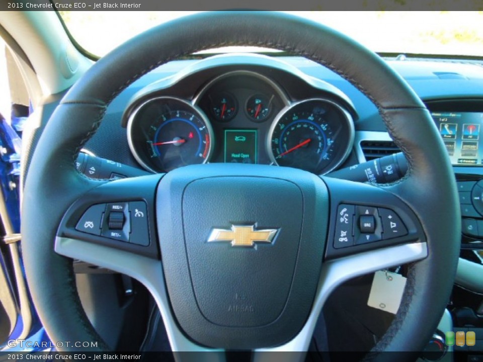 Jet Black Interior Steering Wheel for the 2013 Chevrolet Cruze ECO #73044718
