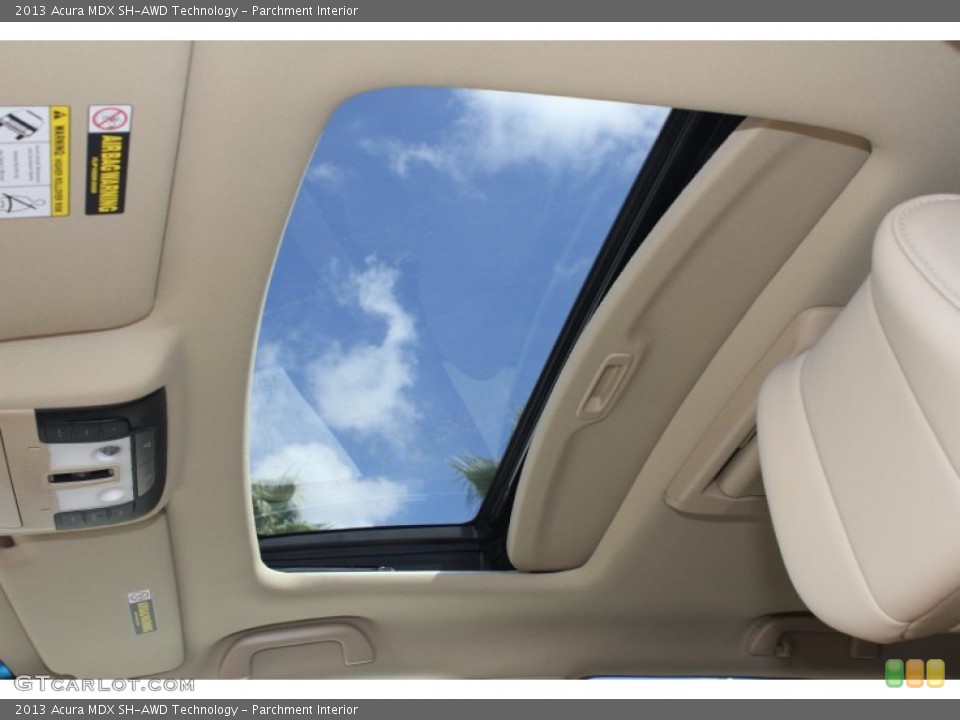 Parchment Interior Sunroof for the 2013 Acura MDX SH-AWD Technology #73044841
