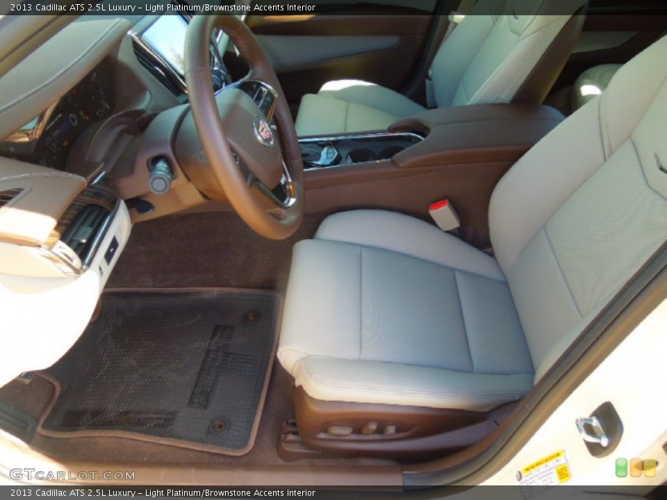 Light Platinum/Brownstone Accents Interior Front Seat for the 2013 Cadillac ATS 2.5L Luxury #73045363