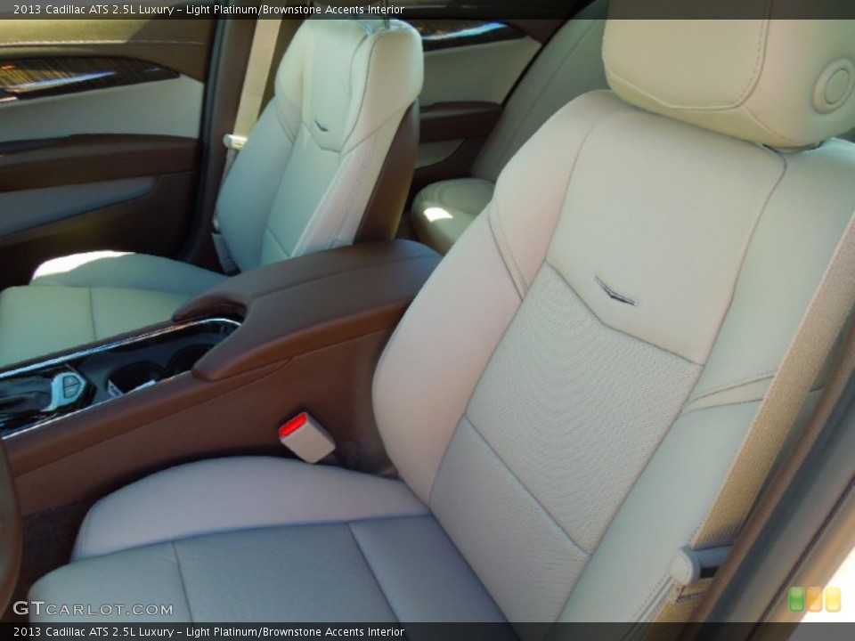 Light Platinum/Brownstone Accents Interior Front Seat for the 2013 Cadillac ATS 2.5L Luxury #73045375