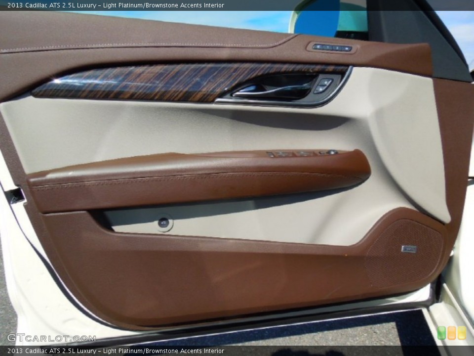 Light Platinum/Brownstone Accents Interior Door Panel for the 2013 Cadillac ATS 2.5L Luxury #73045384