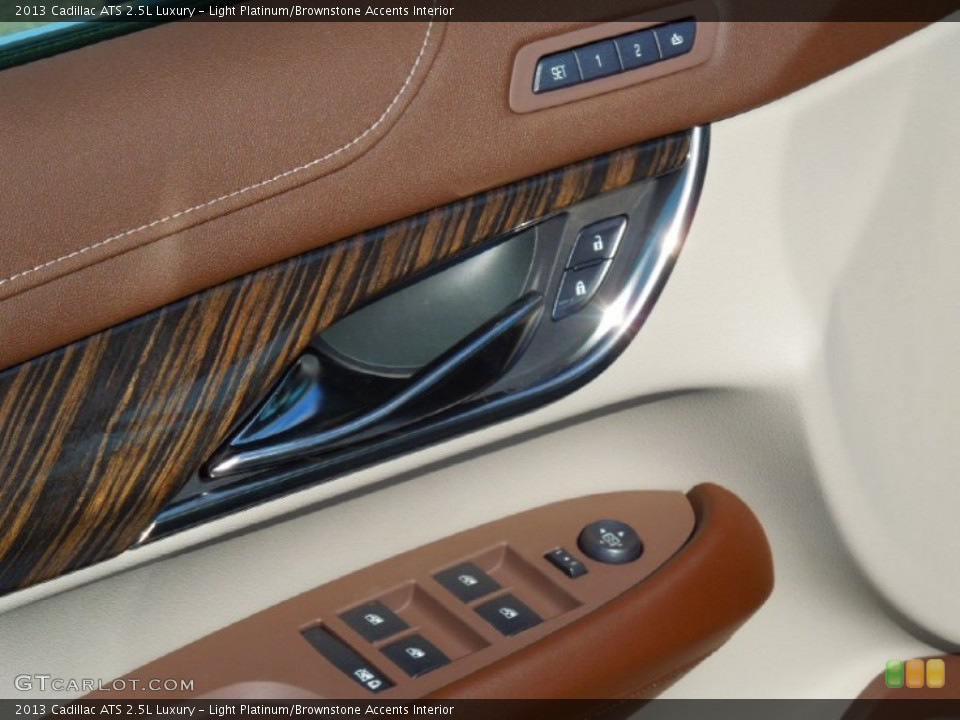 Light Platinum/Brownstone Accents Interior Controls for the 2013 Cadillac ATS 2.5L Luxury #73045396