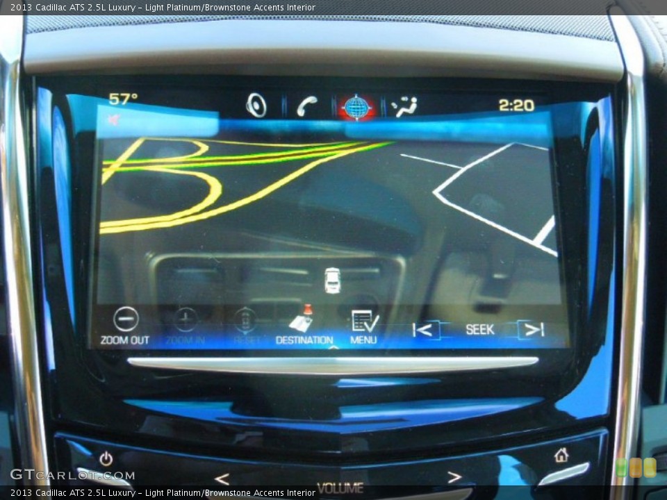 Light Platinum/Brownstone Accents Interior Navigation for the 2013 Cadillac ATS 2.5L Luxury #73045462