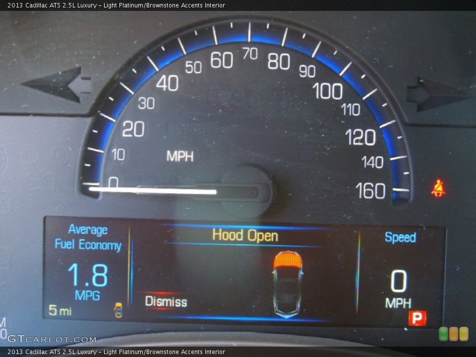 Light Platinum/Brownstone Accents Interior Gauges for the 2013 Cadillac ATS 2.5L Luxury #73045487
