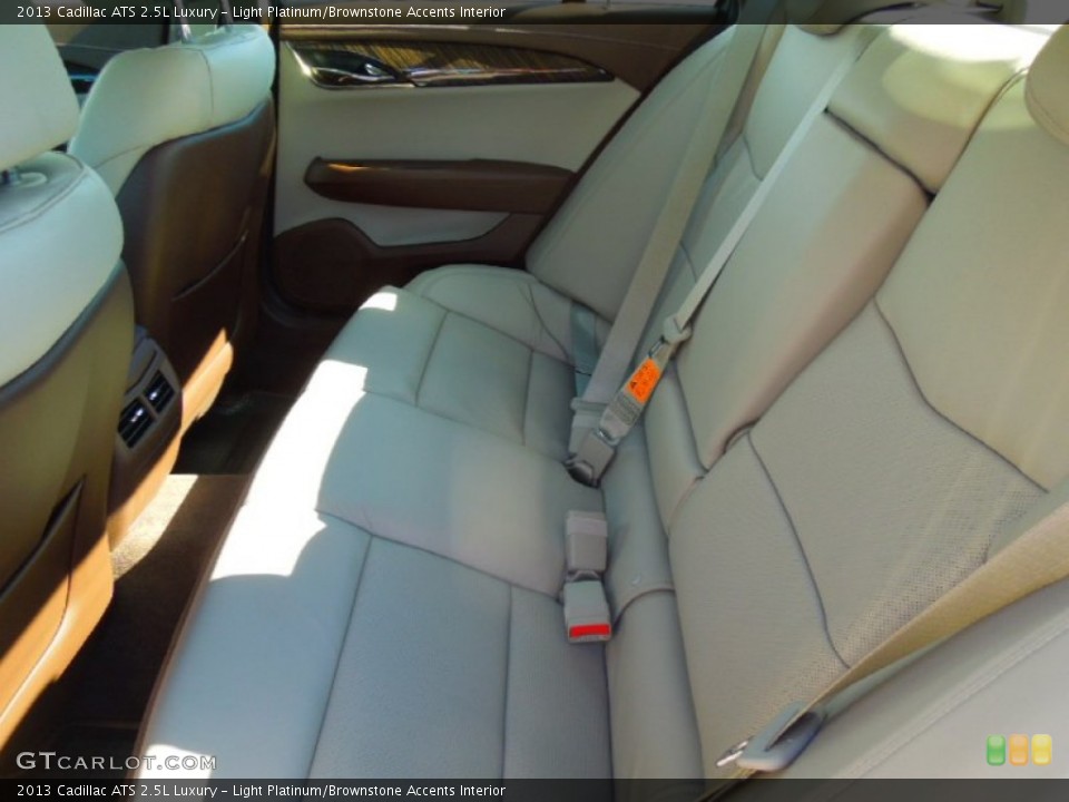 Light Platinum/Brownstone Accents Interior Rear Seat for the 2013 Cadillac ATS 2.5L Luxury #73045498