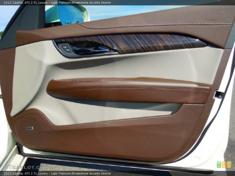 Light Platinum/Brownstone Accents Interior Door Panel for the 2013 Cadillac ATS 2.5L Luxury #73045582