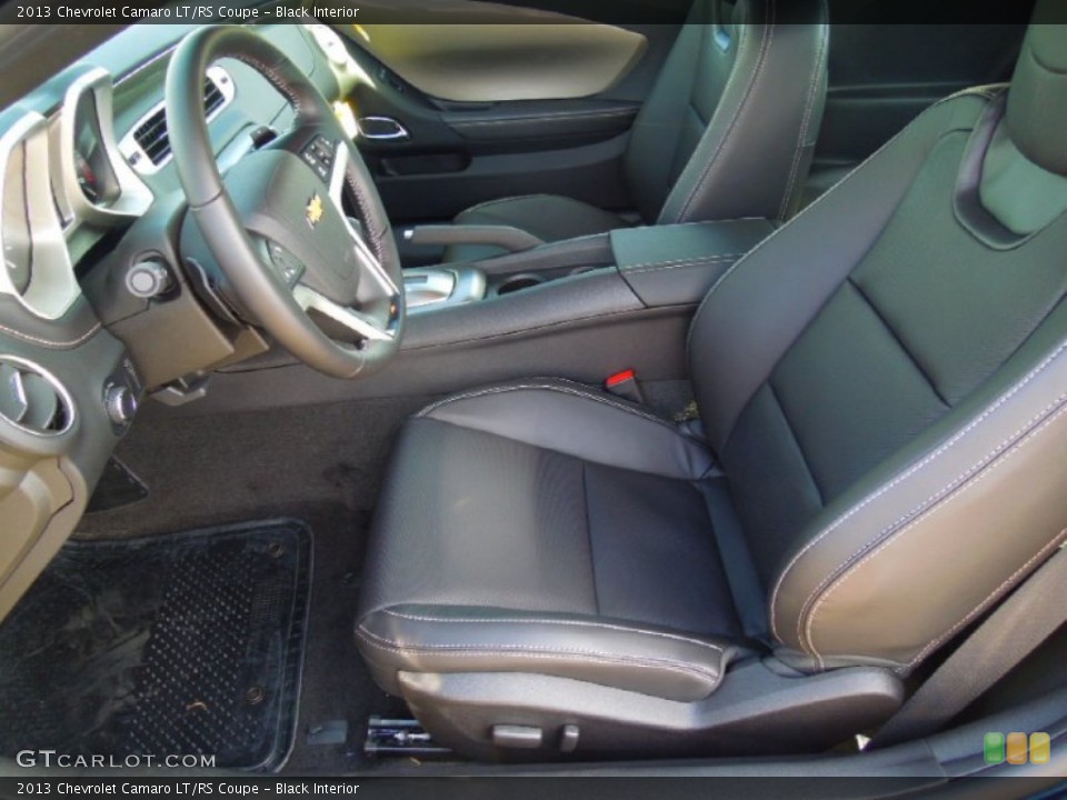 Black Interior Front Seat for the 2013 Chevrolet Camaro LT/RS Coupe #73045705