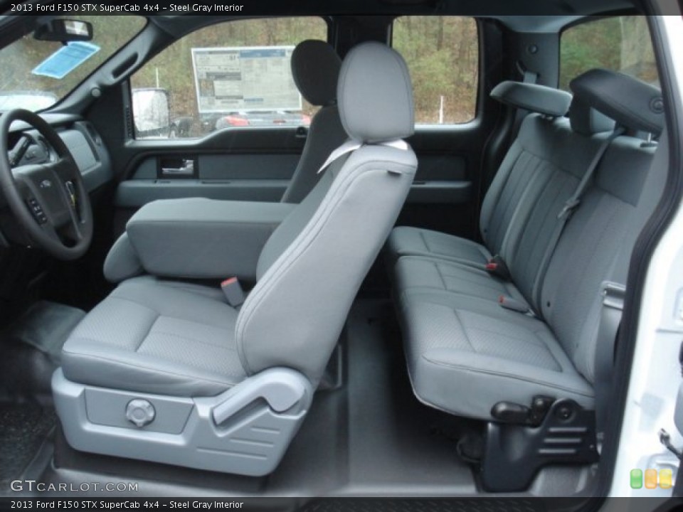Steel Gray Interior Prime Interior for the 2013 Ford F150 STX SuperCab 4x4 #73045882