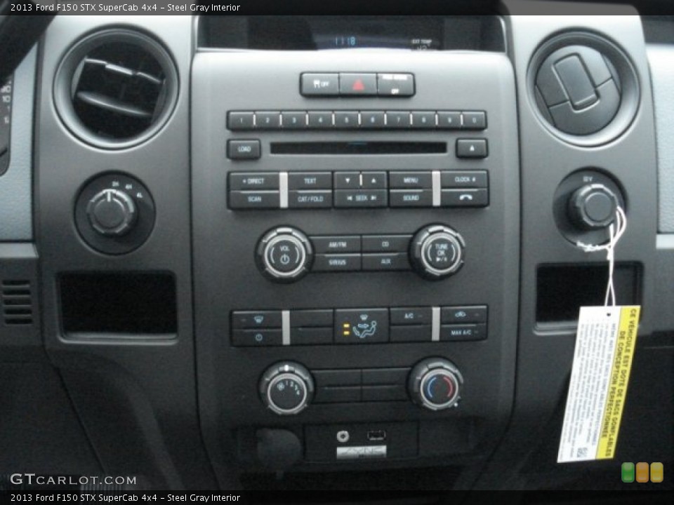Steel Gray Interior Controls for the 2013 Ford F150 STX SuperCab 4x4 #73045891