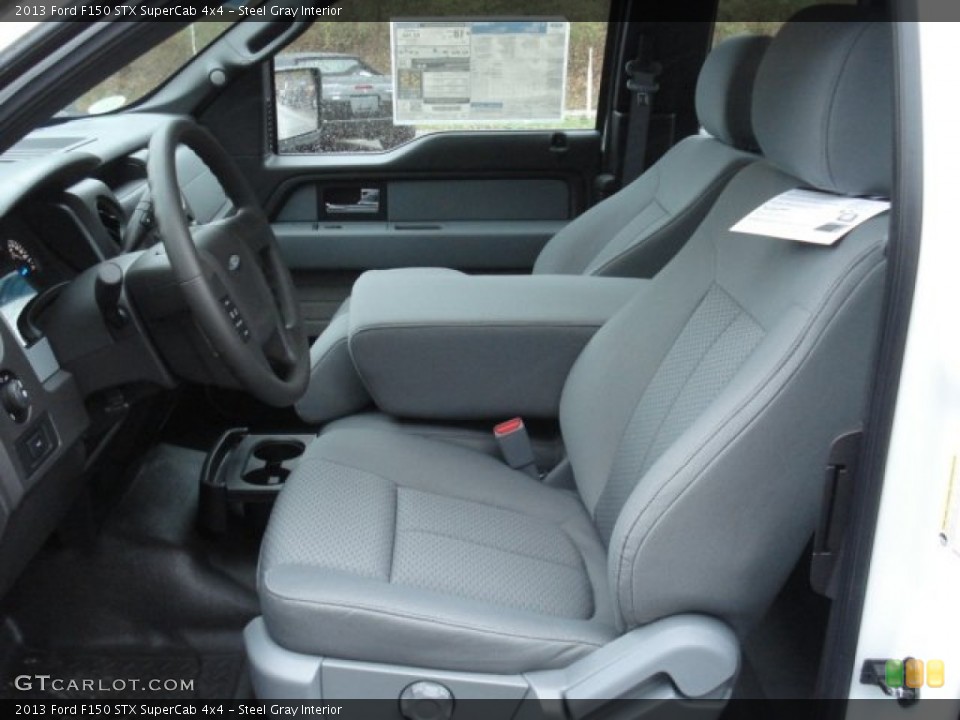 Steel Gray Interior Photo for the 2013 Ford F150 STX SuperCab 4x4 #73046035