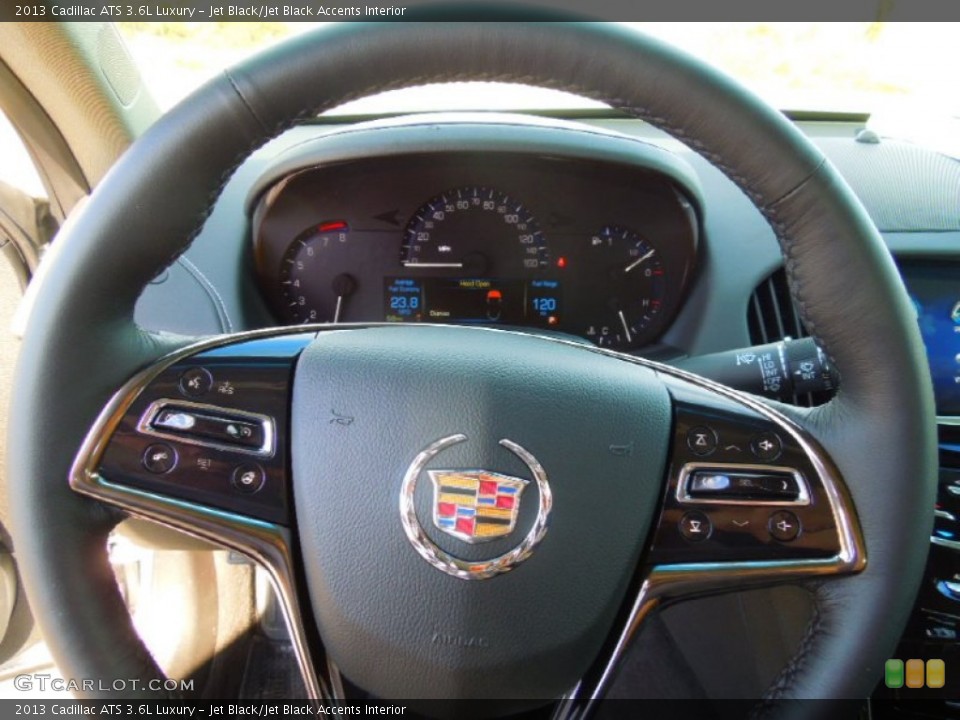Jet Black/Jet Black Accents Interior Steering Wheel for the 2013 Cadillac ATS 3.6L Luxury #73046041