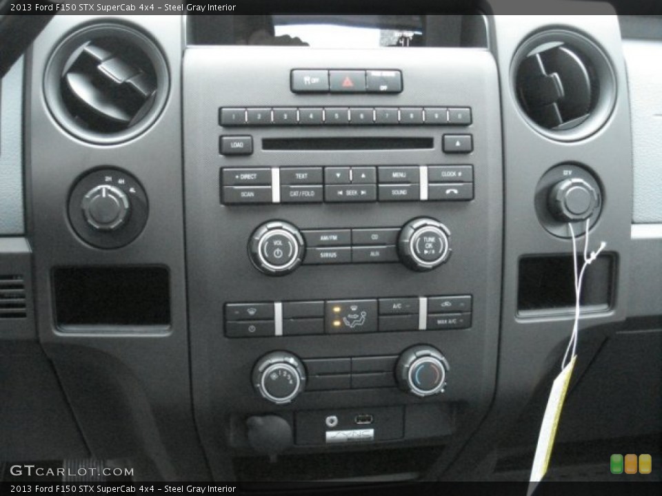 Steel Gray Interior Controls for the 2013 Ford F150 STX SuperCab 4x4 #73046071