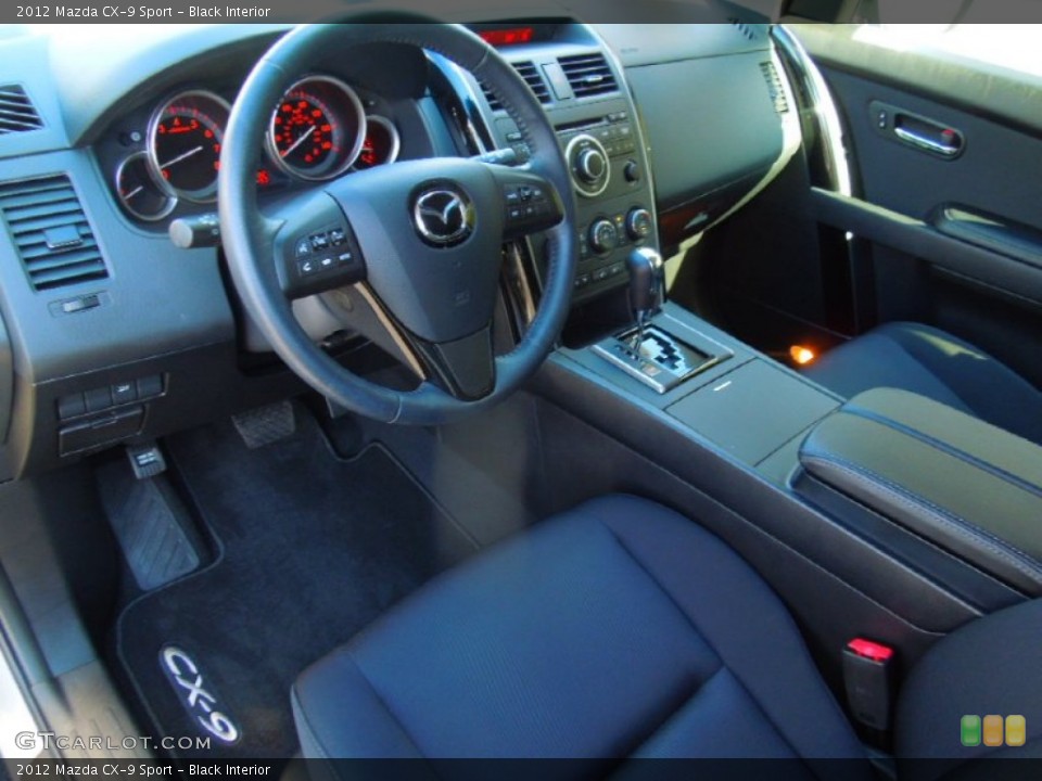 Black Interior Prime Interior for the 2012 Mazda CX-9 Sport #73047460