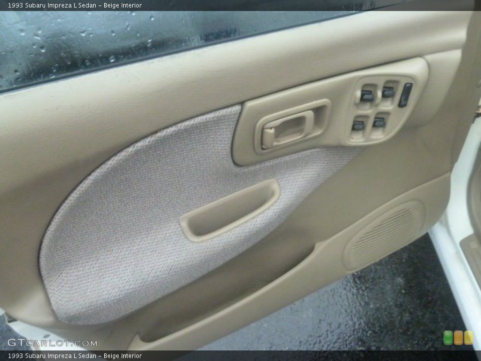 Beige Interior Door Panel for the 1993 Subaru Impreza L Sedan #73047478