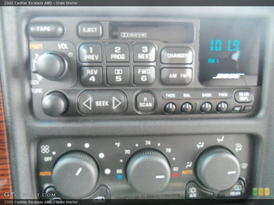 Shale Interior Controls for the 2002 Cadillac Escalade AWD #73052431