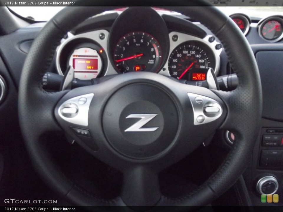 Black Interior Steering Wheel for the 2012 Nissan 370Z Coupe #73053346