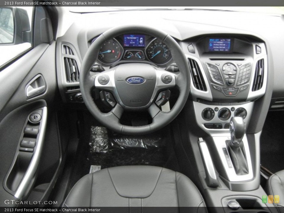 Charcoal Black Interior Dashboard for the 2013 Ford Focus SE Hatchback #73055766