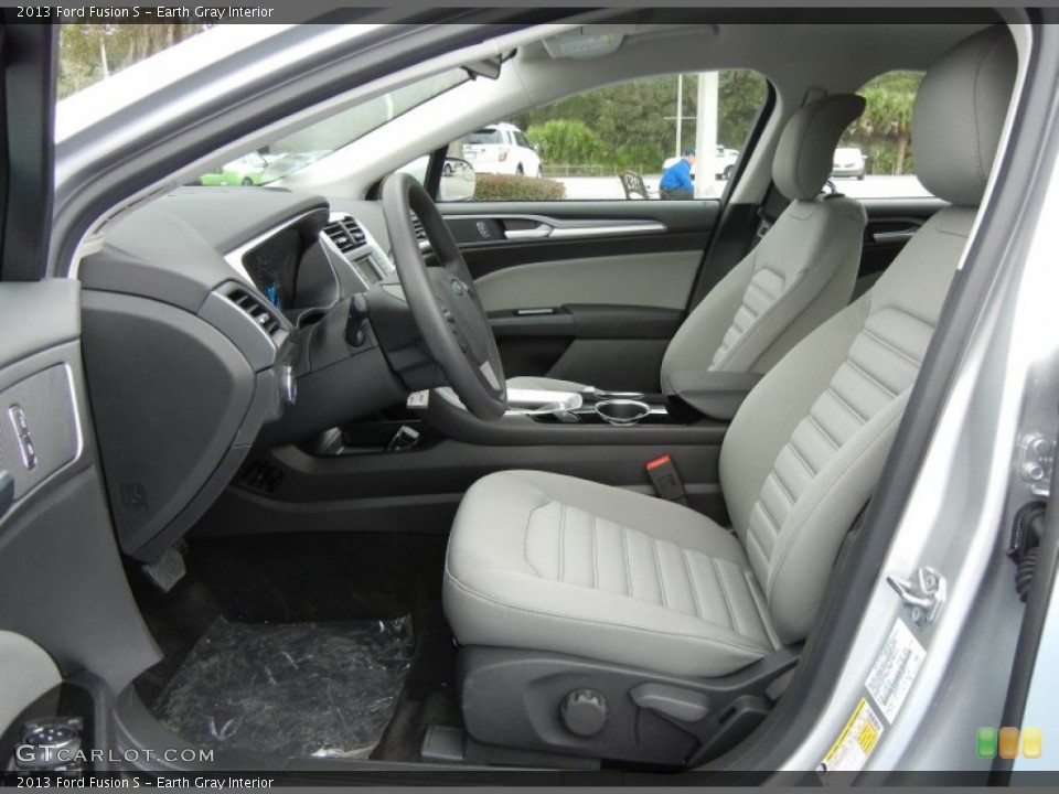 Earth Gray Interior Front Seat for the 2013 Ford Fusion S #73055991