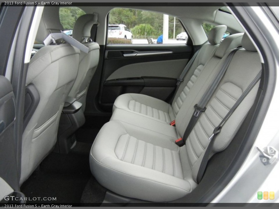 Earth Gray Interior Rear Seat for the 2013 Ford Fusion S #73056014