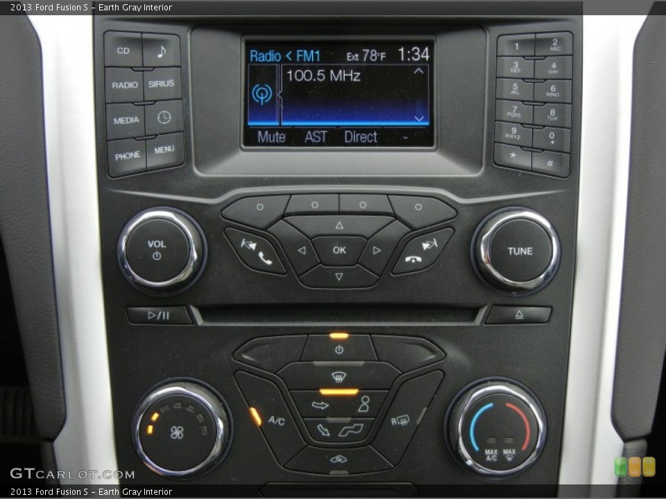 Earth Gray Interior Controls for the 2013 Ford Fusion S #73056087
