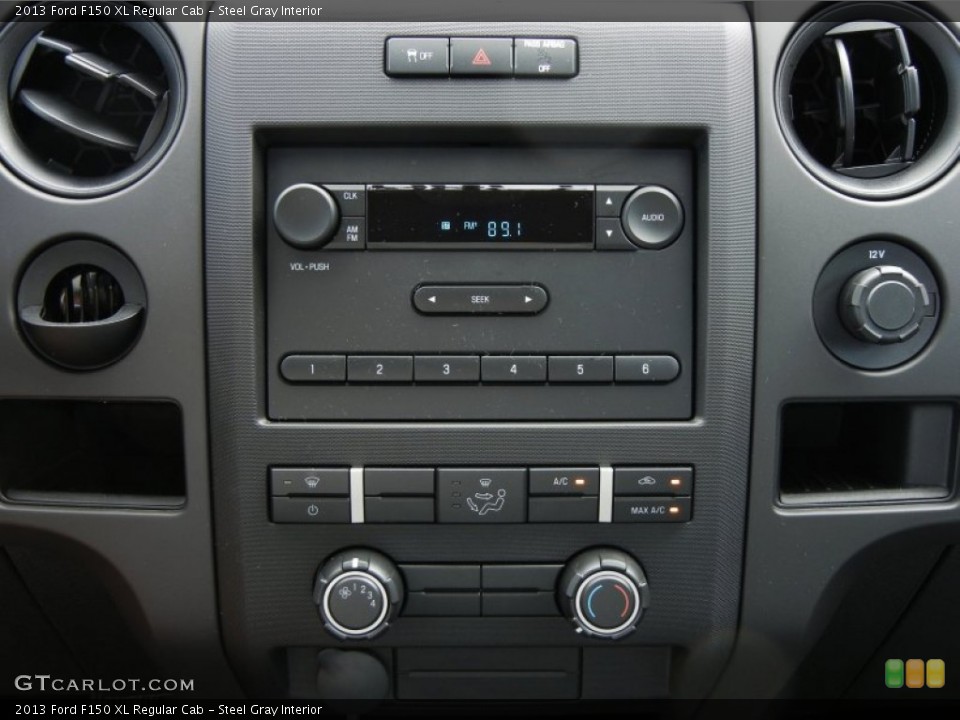 Steel Gray Interior Controls for the 2013 Ford F150 XL Regular Cab #73057242