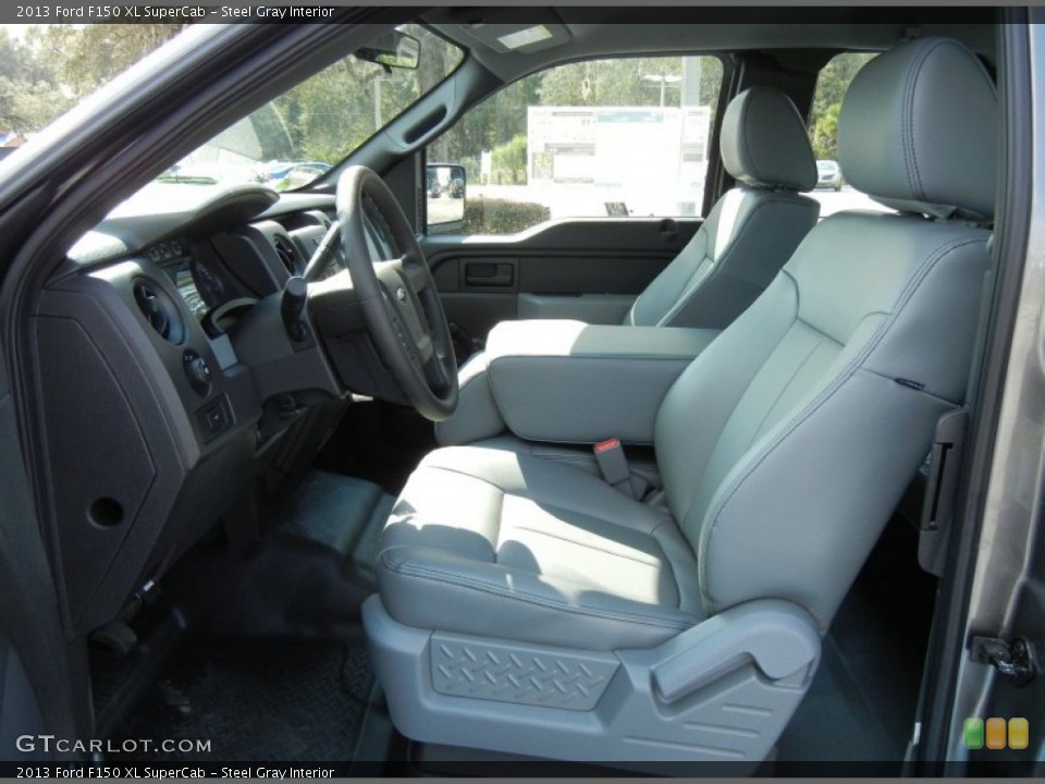 Steel Gray Interior Front Seat for the 2013 Ford F150 XL SuperCab #73058013