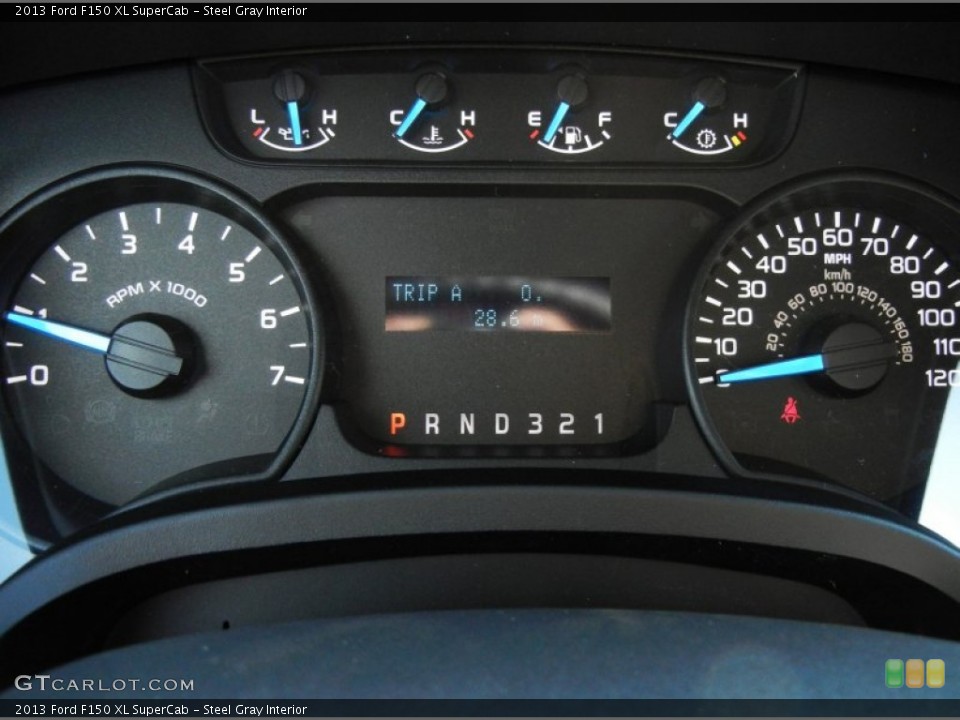 Steel Gray Interior Gauges for the 2013 Ford F150 XL SuperCab #73058082